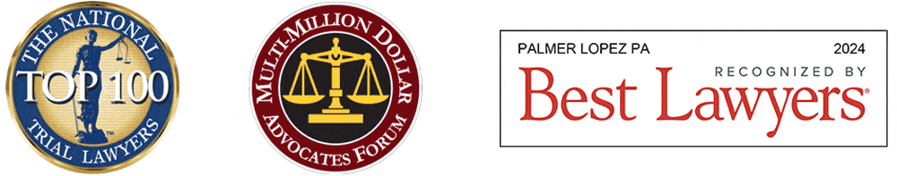 Badges - The National Top 100 Trial Lawyers, Multi-Million Dollar Advocates Forum, Best Lawyers